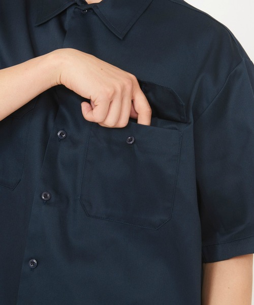 Dickies（ディッキーズ）の「Dickies/ディッキーズ ワークシャツ 半袖 "1574"（シャツ/ブラウス・メンズ・ベージュ/チャコールグレー・X-LARGE/LARGE/MEDIUM/SMALL）」の14枚目の写真
