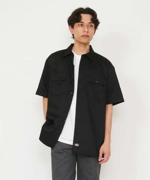 Dickies（ディッキーズ）の「Dickies/ディッキーズ ワークシャツ 半袖 "1574"（シャツ/ブラウス・メンズ・ベージュ/チャコールグレー・X-LARGE/LARGE/MEDIUM/SMALL）」の16枚目の写真