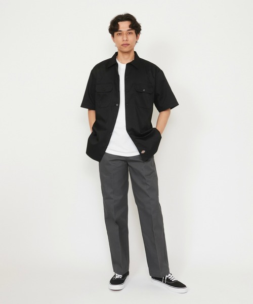 Dickies（ディッキーズ）の「Dickies/ディッキーズ ワークシャツ 半袖 "1574"（シャツ/ブラウス・メンズ・ベージュ/チャコールグレー・X-LARGE/LARGE/MEDIUM/SMALL）」の17枚目の写真