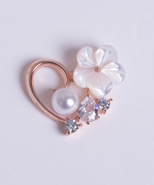 Peony(ピオニー)の「【Peony/ピオニー】デコハートデザインピアス(ピアス(両耳用)・レディース・ゴールド/シルバー/ピンクゴールド・FREE)」の16枚目の写真