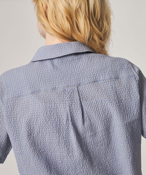 Steven Alan（スティーブンアラン）の「＜Steven Alan＞コットン サッカー ハーフスリーブ シャツ（シャツ/ブラウス・レディース・ライトブルー/ブラック/ブラウン・FREE）」の18枚目の写真