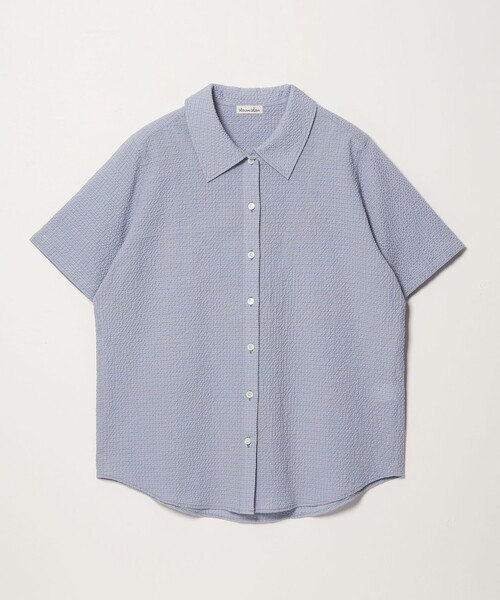 Steven Alan（スティーブンアラン）の「＜Steven Alan＞コットン サッカー ハーフスリーブ シャツ（シャツ/ブラウス・レディース・ライトブルー/ブラック/ブラウン・FREE）」の17枚目の写真