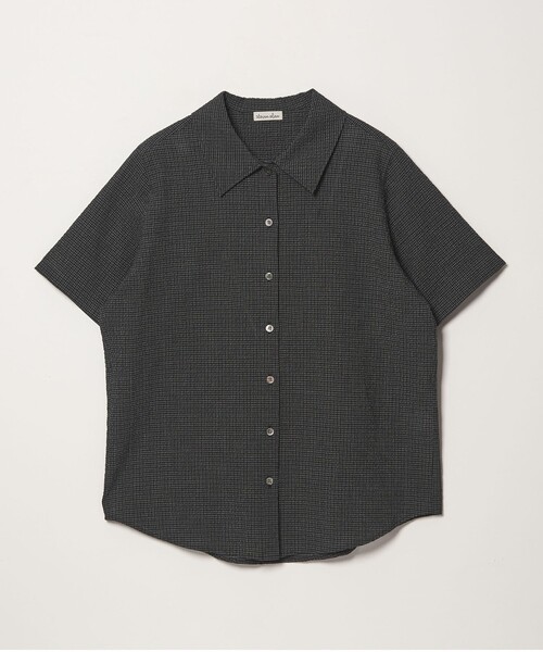 Steven Alan（スティーブンアラン）の「＜Steven Alan＞コットン サッカー ハーフスリーブ シャツ（シャツ/ブラウス・レディース・ライトブルー/ブラック/ブラウン・FREE）」の11枚目の写真