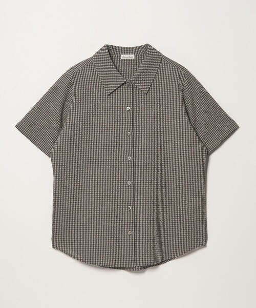 Steven Alan（スティーブンアラン）の「＜Steven Alan＞コットン サッカー ハーフスリーブ シャツ（シャツ/ブラウス・レディース・ライトブルー/ブラック/ブラウン・FREE）」の8枚目の写真