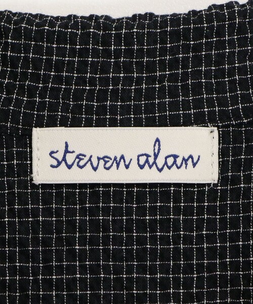 Steven Alan（スティーブンアラン）の「＜Steven Alan＞コットン サッカー ハーフスリーブ シャツ（シャツ/ブラウス・レディース・ライトブルー/ブラック/ブラウン・FREE）」の5枚目の写真