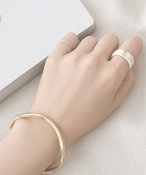 NOLITA LABORATORY(ノリータラボラトリー)の「【 NOLITA / ノリータ 】ボリューム アクリル リング 5点セット(リング・レディース・ブラウン・FREE)」の4枚目の写真