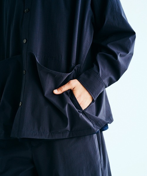 BASISBROEK(バシスブルック)の「ORGEON(シャツ/ブラウス・メンズ・サンドベージュ/ネイビー/ブラック・1/2/3)」の16枚目の写真