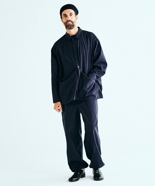 BASISBROEK(バシスブルック)の「ORGEON(シャツ/ブラウス・メンズ・サンドベージュ/ネイビー/ブラック・1/2/3)」の22枚目の写真