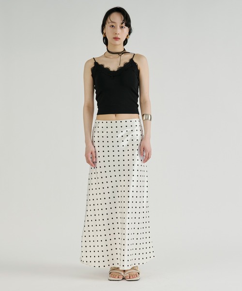 Ezick(エジック)の「Cup in lace trim camisole/カップインレーストリムキャミソール(キャミソール・レディース・ブラック/オフホワイト/ブラック系その他・FREE)」の18枚目の写真