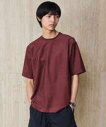 ポリエステル ウール ツイル インレー 半袖 Tシャツ カットソー