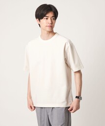 ポリエステル ウール ツイル インレー 半袖 Tシャツ カットソー