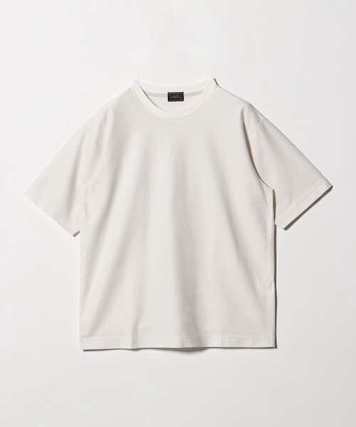 green label relaxing(グリーンレーベルリラクシング)の「ポリエステル ウール ツイル インレー 半袖 Tシャツ カットソー(Tシャツ/カットソー・メンズ・オフホワイト/ブラウン系/ブラック・XL/S/M/L)」の19枚目の写真