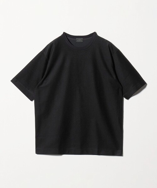 green label relaxing(グリーンレーベルリラクシング)の「ポリエステル ウール ツイル インレー 半袖 Tシャツ カットソー(Tシャツ/カットソー・メンズ・オフホワイト/ブラウン系/ブラック・XL/S/M/L)」の22枚目の写真