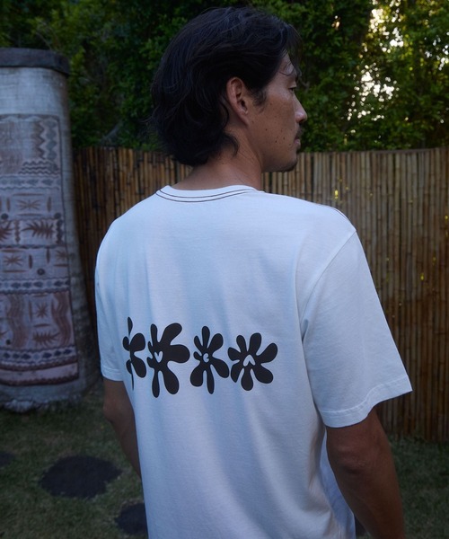 RVCA(ルーカ)の「RVCA メンズ BRYCE BLOOM SS Tシャツ 【2026年夏モデル】(Tシャツ/カットソー・メンズ・オフホワイト/ブラック系その他・SMALL/MEDIUM/LARGE/X-LARGE)」の3枚目の写真