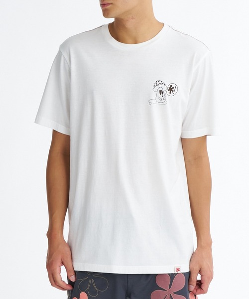 RVCA(ルーカ)の「RVCA メンズ BRYCE BLOOM SS Tシャツ 【2026年夏モデル】(Tシャツ/カットソー・メンズ・オフホワイト/ブラック系その他・SMALL/MEDIUM/LARGE/X-LARGE)」の4枚目の写真