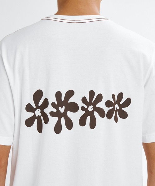 RVCA(ルーカ)の「RVCA メンズ BRYCE BLOOM SS Tシャツ 【2026年夏モデル】(Tシャツ/カットソー・メンズ・オフホワイト/ブラック系その他・SMALL/MEDIUM/LARGE/X-LARGE)」の7枚目の写真