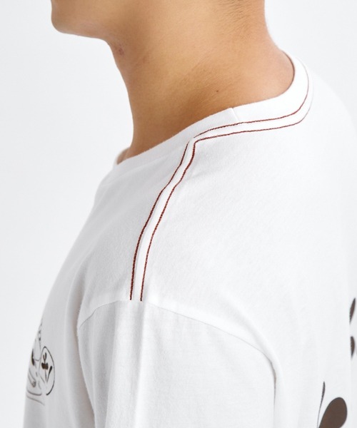 RVCA(ルーカ)の「RVCA メンズ BRYCE BLOOM SS Tシャツ 【2026年夏モデル】(Tシャツ/カットソー・メンズ・オフホワイト/ブラック系その他・SMALL/MEDIUM/LARGE/X-LARGE)」の8枚目の写真