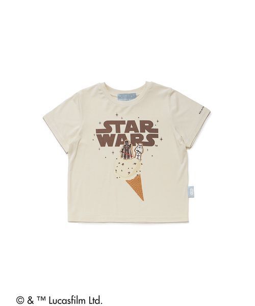 gelato pique（ジェラートピケ）の「【STAR WARS】【キッズ】ワンポイントTシャツ（ルームウェア/パジャマ・キッズ・クリーム/ミント・110/120/90/100）」の4枚目の写真