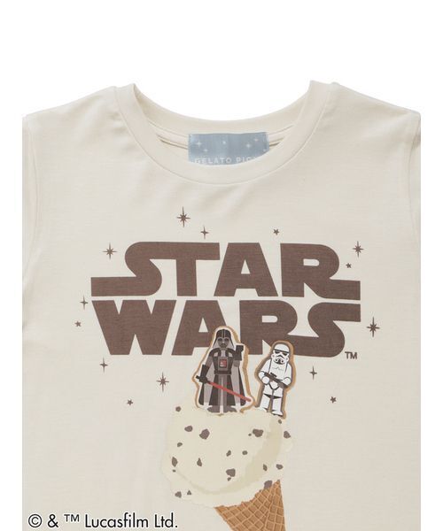 gelato pique（ジェラートピケ）の「【STAR WARS】【キッズ】ワンポイントTシャツ（ルームウェア/パジャマ・キッズ・クリーム/ミント・110/120/90/100）」の6枚目の写真