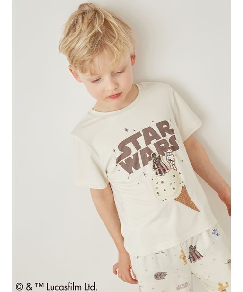 gelato pique（ジェラートピケ）の「【STAR WARS】【キッズ】ワンポイントTシャツ（ルームウェア/パジャマ・キッズ・クリーム/ミント・110/120/90/100）」の13枚目の写真