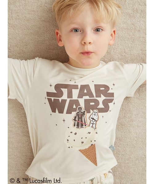 gelato pique（ジェラートピケ）の「【STAR WARS】【キッズ】ワンポイントTシャツ（ルームウェア/パジャマ・キッズ・クリーム/ミント・110/120/90/100）」の14枚目の写真