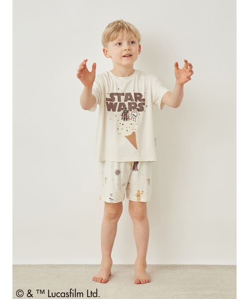 gelato pique（ジェラートピケ）の「【STAR WARS】【キッズ】ワンポイントTシャツ（ルームウェア/パジャマ・キッズ・クリーム/ミント・110/120/90/100）」の15枚目の写真
