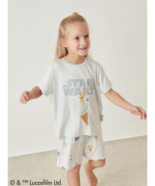 gelato pique（ジェラートピケ）の「【STAR WARS】【キッズ】ワンポイントTシャツ（ルームウェア/パジャマ・キッズ・クリーム/ミント・110/120/90/100）」の16枚目の写真