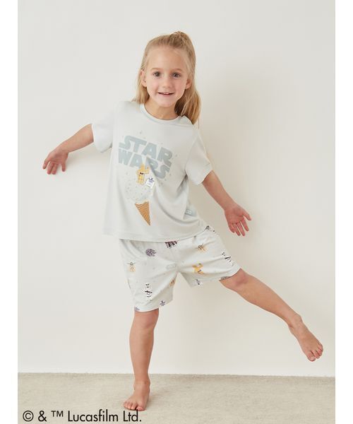 gelato pique（ジェラートピケ）の「【STAR WARS】【キッズ】ワンポイントTシャツ（ルームウェア/パジャマ・キッズ・クリーム/ミント・110/120/90/100）」の18枚目の写真