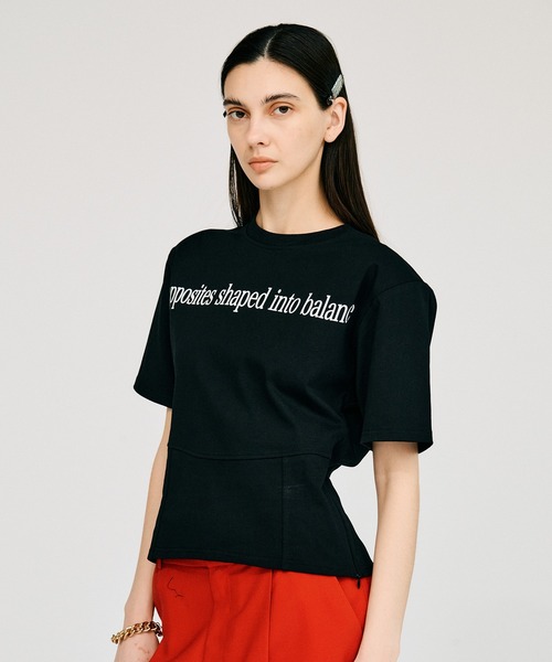 PRANK PROJECT（プランクプロジェクト）の「【2026Summer Pre-Order】ショルダーパッドロゴTEE / Shoulder Pad Logo T-Shirt（Tシャツ/カットソー・レディース・ブルー/ホワイト/ブラック・FREE）」の14枚目の写真