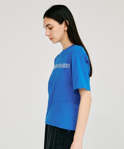 PRANK PROJECT（プランクプロジェクト）の「【2026Summer Pre-Order】ショルダーパッドロゴTEE / Shoulder Pad Logo T-Shirt（Tシャツ/カットソー・レディース・ブルー/ホワイト/ブラック・FREE）」の12枚目の写真