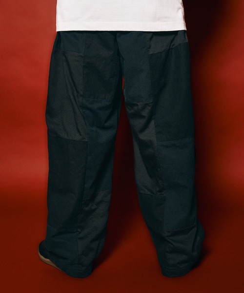 NineMicrophones(ナインマイクロフォンズ)の「PATCHWORK BAGGY PANTS(その他パンツ・メンズ・オリーブ/ブラック・X-LARGE/LARGE/MEDIUM/SMALL)」の7枚目の写真