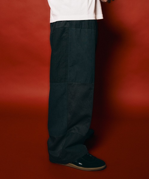 NineMicrophones(ナインマイクロフォンズ)の「PATCHWORK BAGGY PANTS(その他パンツ・メンズ・オリーブ/ブラック・X-LARGE/LARGE/MEDIUM/SMALL)」の8枚目の写真