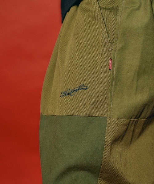 NineMicrophones(ナインマイクロフォンズ)の「PATCHWORK BAGGY PANTS(その他パンツ・メンズ・オリーブ/ブラック・X-LARGE/LARGE/MEDIUM/SMALL)」の14枚目の写真