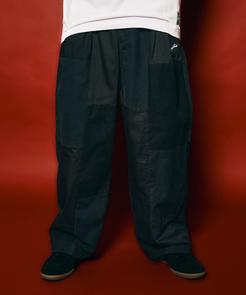 NineMicrophones(ナインマイクロフォンズ)の「PATCHWORK BAGGY PANTS(その他パンツ・メンズ・オリーブ/ブラック・X-LARGE/LARGE/MEDIUM/SMALL)」の5枚目の写真