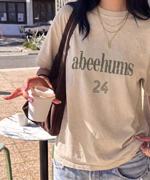 ABEEHUMS(アビハムズ)の「ピグメントダイング NO.24 半袖Tシャツ ABH365-112 ベージュ(Tシャツ/カットソー・レディース・ベージュ・SMALL/MEDIUM)」の6枚目の写真
