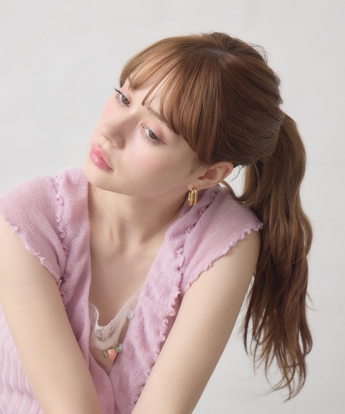 Siel(シエル)の「2連メタルピアス(ピアス(両耳用)・レディース・シルバー/ゴールド・FREE)」の17枚目の写真