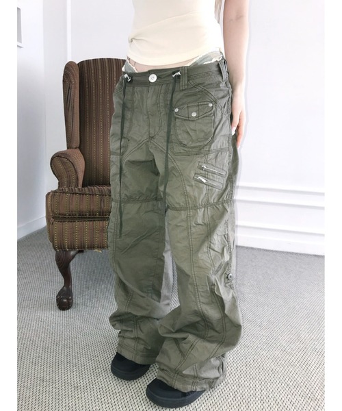 THEAIRTOWN(ジエアタウン)の「cyberpunk parachute(その他パンツ・レディース・カーキ/ブラック/ベージュ・MEDIUM/SMALL)」の14枚目の写真