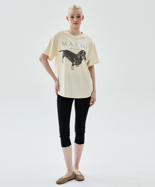 Mardi Mercredi（マルディメクルディ）の「TSHIRT DDANJI / Tシャツ ダンジ（Tシャツ/カットソー・レディース・アイボリー系2/アイボリー系1/アイボリー系・FREE）」の12枚目の写真