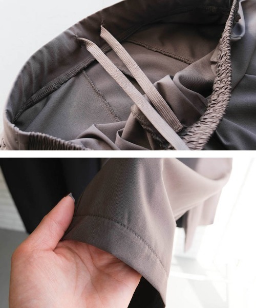 aquagarage(アクアガレージ)の「速乾軽量ワイドパンツ(その他パンツ・レディース・チャコール/ネイビー/ブラック・L/M)」の16枚目の写真