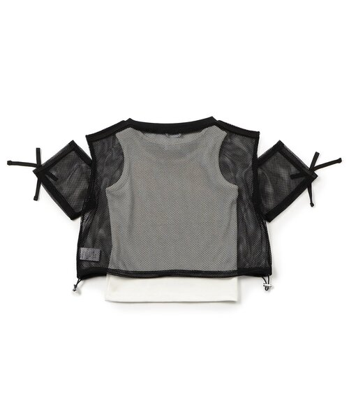 algy(アルジー)の「メッシュ肩あきラインT半袖Tシャツ&タンクトップセット(その他トップス・キッズ・サックスブルー/ブラック/オフホワイト・150/140/130/160)」の15枚目の写真