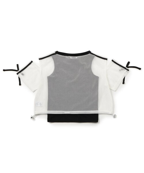algy(アルジー)の「メッシュ肩あきラインT半袖Tシャツ&タンクトップセット(その他トップス・キッズ・サックスブルー/ブラック/オフホワイト・150/140/130/160)」の16枚目の写真