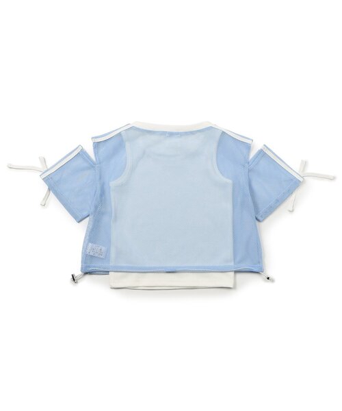 algy(アルジー)の「メッシュ肩あきラインT半袖Tシャツ&タンクトップセット(その他トップス・キッズ・サックスブルー/ブラック/オフホワイト・150/140/130/160)」の17枚目の写真