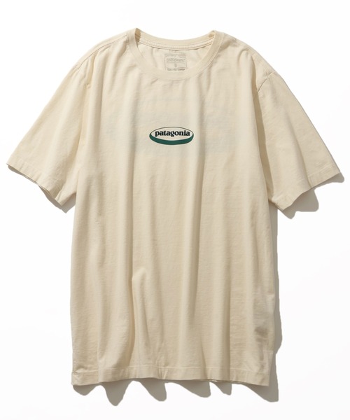 patagonia(パタゴニア)の「【Patagonia/パタゴニア】95 OVAL LOGO T-SHIRT / オーバルロゴ 半袖Tシャツ(Tシャツ/カットソー・メンズ・ナチュラル・S/M/L/XL)」の2枚目の写真