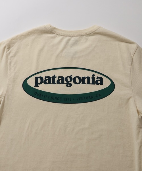 patagonia(パタゴニア)の「【Patagonia/パタゴニア】95 OVAL LOGO T-SHIRT / オーバルロゴ 半袖Tシャツ(Tシャツ/カットソー・メンズ・ナチュラル・S/M/L/XL)」の7枚目の写真