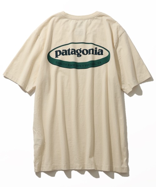 patagonia(パタゴニア)の「【Patagonia/パタゴニア】95 OVAL LOGO T-SHIRT / オーバルロゴ 半袖Tシャツ(Tシャツ/カットソー・メンズ・ナチュラル・S/M/L/XL)」の3枚目の写真