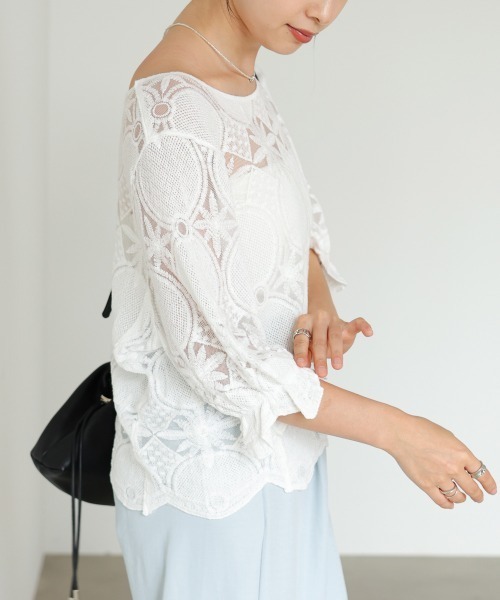 Bab(バブ)の「サークルレースプルオーバー(Tシャツ/カットソー・レディース・ホワイト系その他/ホワイト・FREE)」の11枚目の写真
