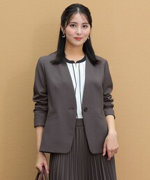 ANY SIS（エニィスィス）の「【WEB・一部店舗限定】ウーステッドエステル カラーレスジャケット（ノーカラージャケット）」