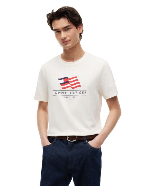 TOMMY HILFIGER(トミーヒルフィガー)の「メインフラッグレギュラーTシャツ(Tシャツ/カットソー・メンズ・レッド/ホワイト/ネイビー・SMALL/MEDIUM/LARGE/X-LARGE)」の2枚目の写真