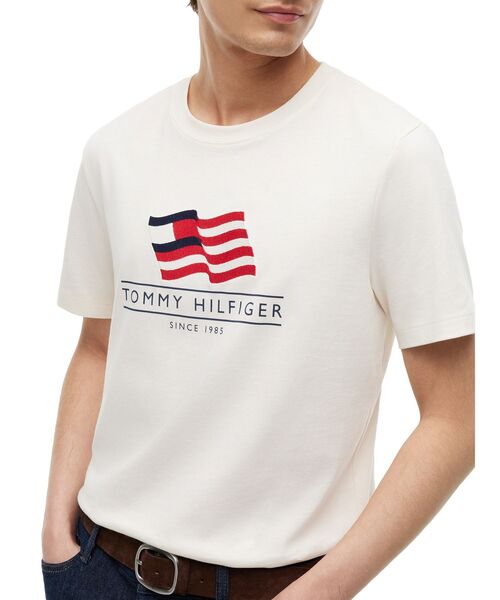 TOMMY HILFIGER(トミーヒルフィガー)の「メインフラッグレギュラーTシャツ(Tシャツ/カットソー・メンズ・レッド/ホワイト/ネイビー・SMALL/MEDIUM/LARGE/X-LARGE)」の5枚目の写真