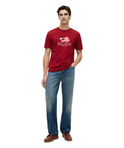 TOMMY HILFIGER(トミーヒルフィガー)の「メインフラッグレギュラーTシャツ(Tシャツ/カットソー・メンズ・レッド/ホワイト/ネイビー・SMALL/MEDIUM/LARGE/X-LARGE)」の9枚目の写真